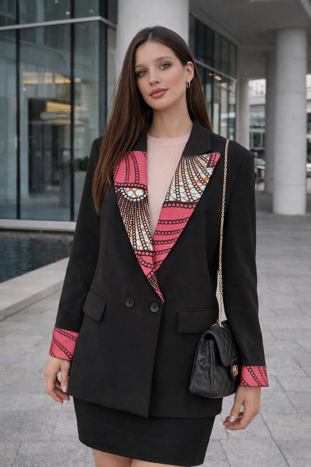 Blazer moderne femme wax premium