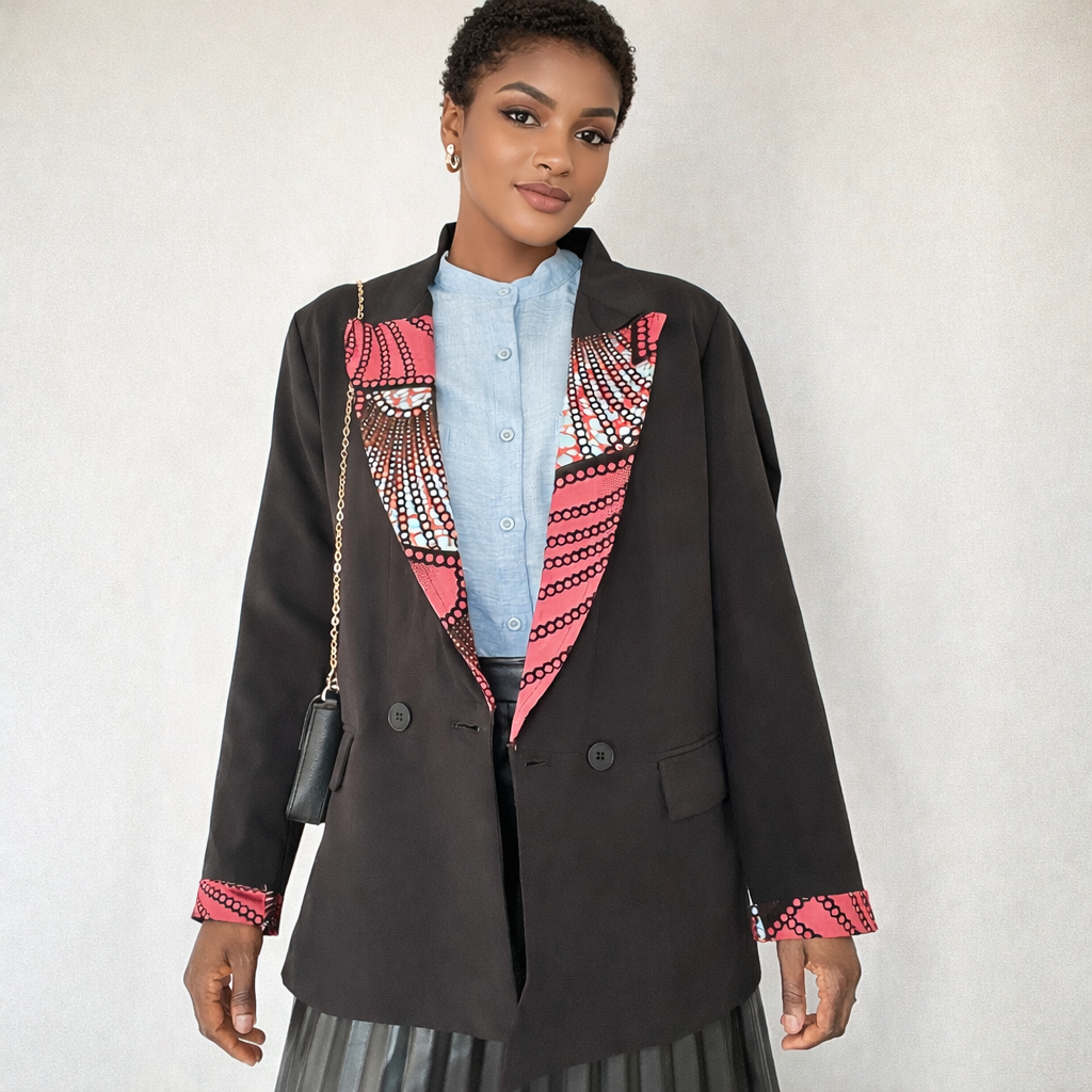 Blazer moderne femme wax premium