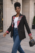Blazer moderne femme wax premium